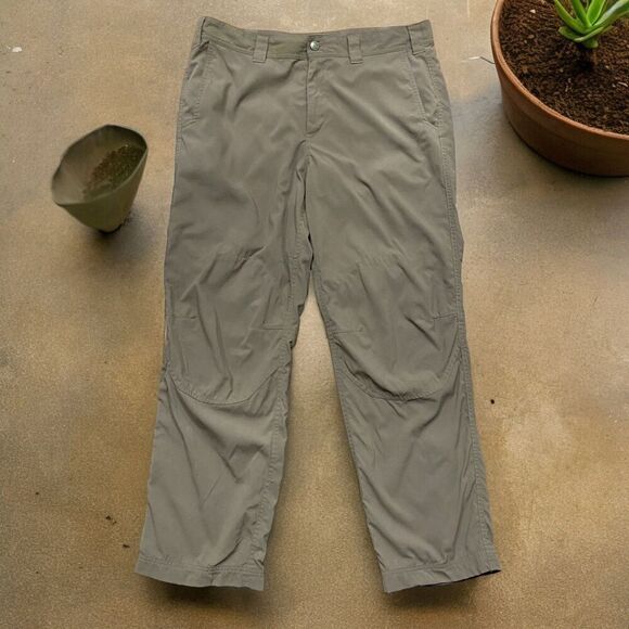 Eddie Bauer Cordura Hiking Outdoors Lightweight Dark Brown Pants Men's 36 x 30 - Picture 1 of 10
